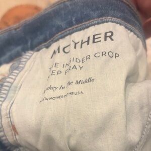MOTHER Insider Crop Jeans in Monkey in the Middle